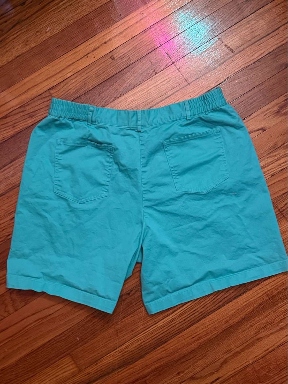 Ruby Rd. Teal Cotton Shorts - Picture 4 of 6